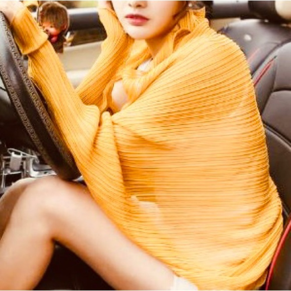 Convertible Turmeric Gold Bolero Scarf